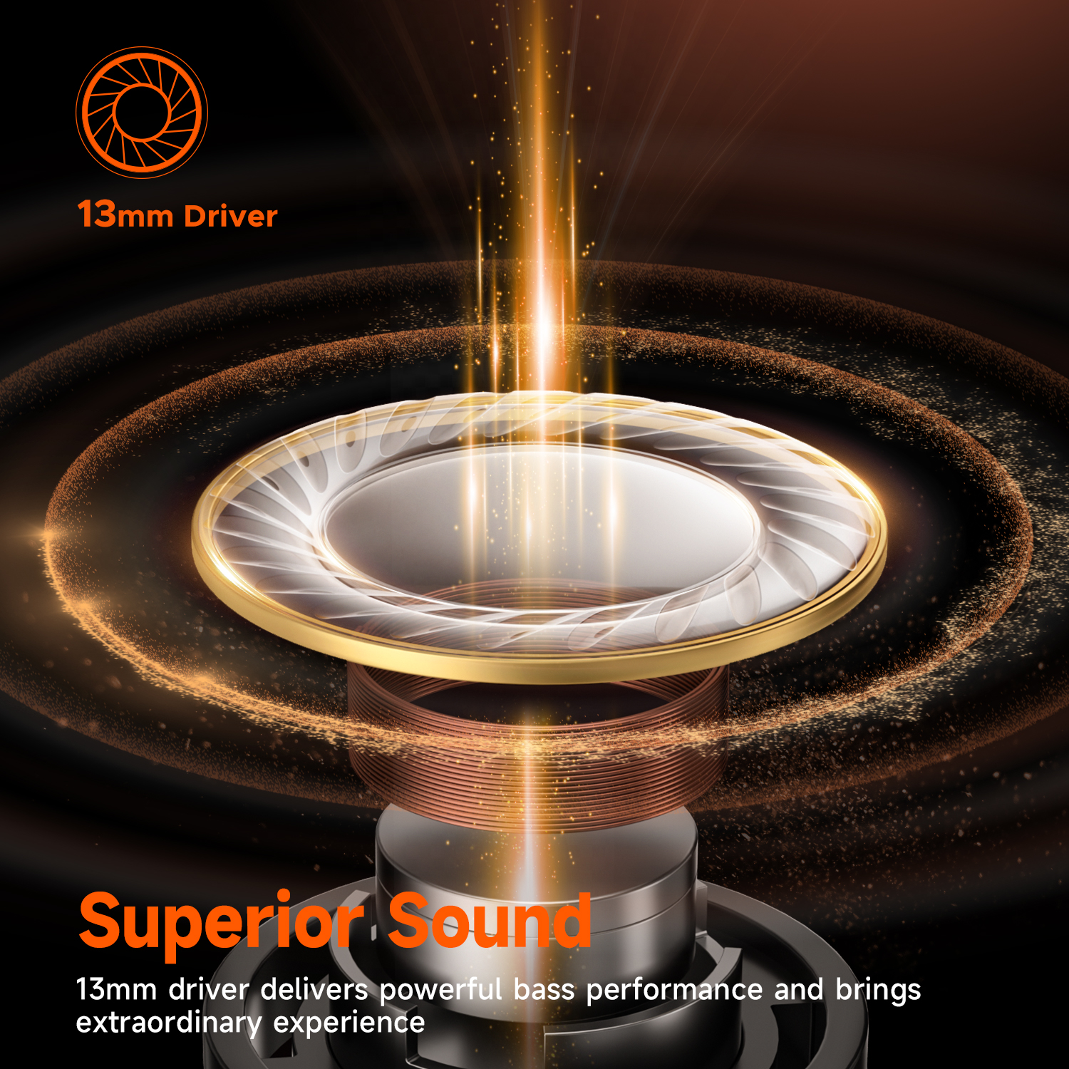 Truefree T3 Kabellose Ohrhörer, halboffene Bluetooth 5.3-Kopfhörer mit KI-Rauschunterdrückung für Anrufe, 28 Stunden Spielzeit, 13-mm-Treiber, 40-ms-Spielmodus, transparentes Design