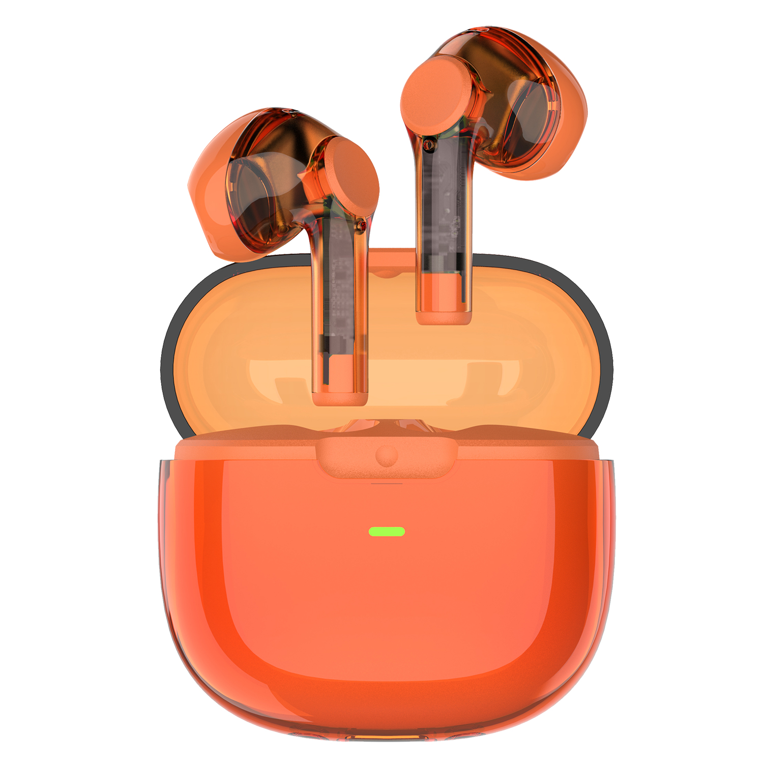 Truefree T3 Kabellose Ohrhörer, halboffene Bluetooth 5.3-Kopfhörer mit KI-Rauschunterdrückung für Anrufe, 28 Stunden Spielzeit, 13-mm-Treiber, 40-ms-Spielmodus, transparentes Design