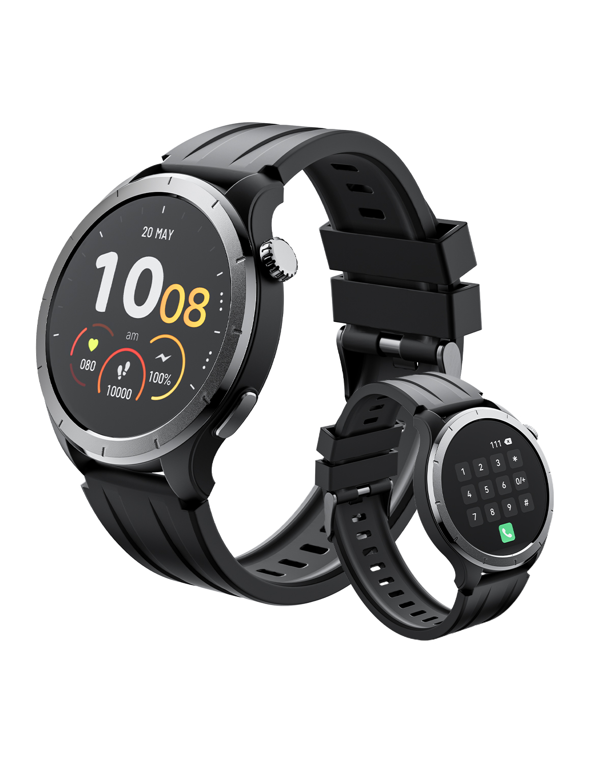 TRUEFREE Watch1 Smart Watch für Männer und Frauen, 1,53-Zoll-Fitnesstracker, Herzfrequenz-, SpO2-, Schlaf- und Stressmonitor, 127 Sportmodi, IP68 wasserdicht, Anruf- und Nachrichtenunterstützung für iPhone und Android