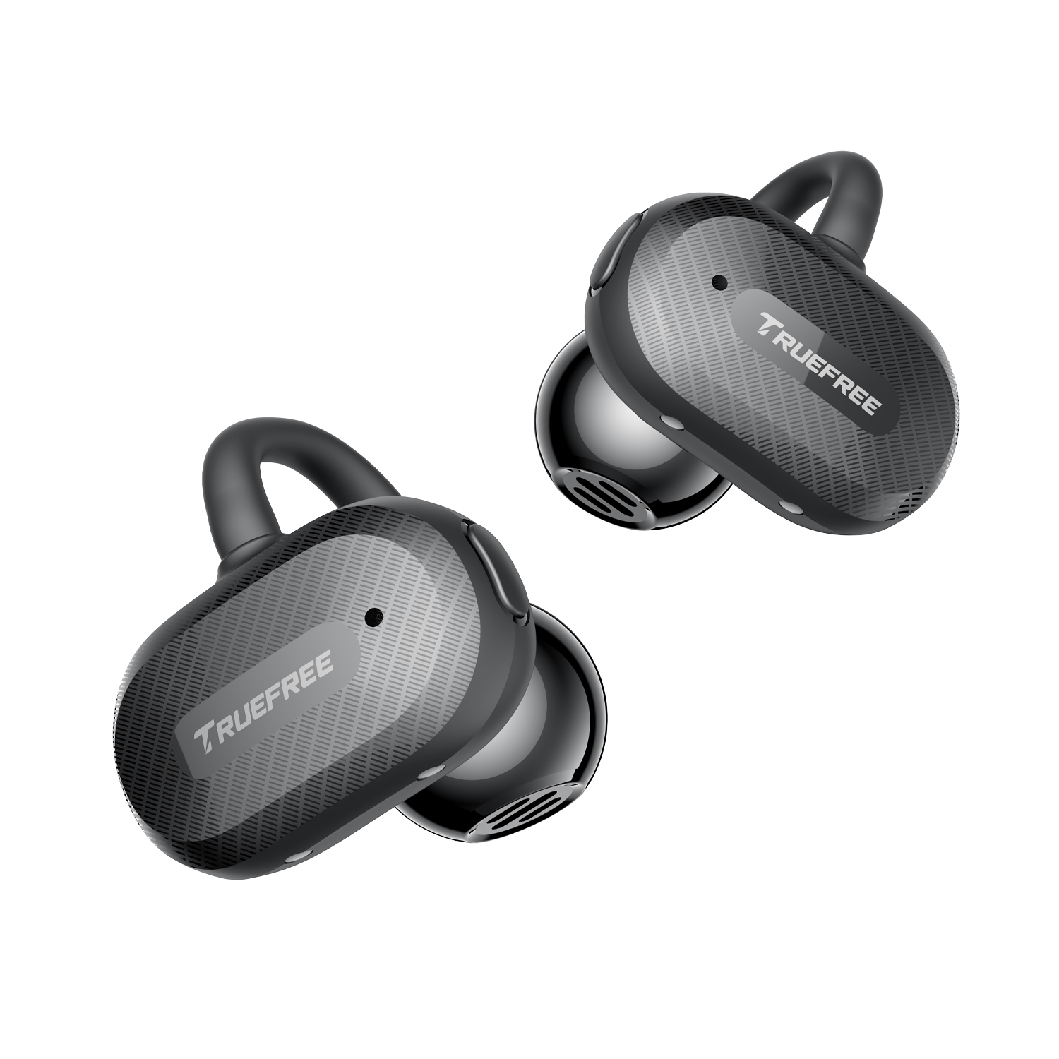 Truefree C10 Clip-On Kabellose Ohrhörer, Bluetooth 5.4, 12mm Treiber, Räumlicher Klang, 28H Spielzeit, IPX5, AI-ENC Anrufe, Dual-Verbindung, App-Anpassung