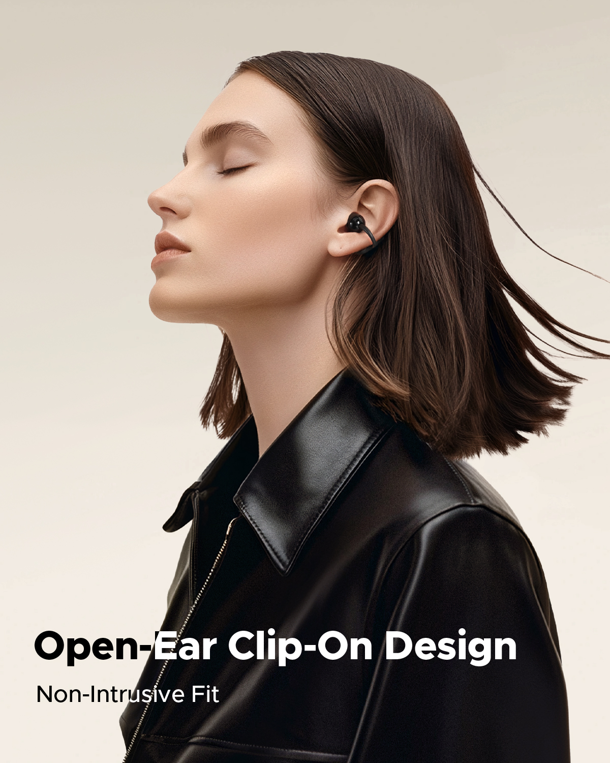 Truefree C10 Clip-On Kabellose Ohrhörer, Bluetooth 5.4, 12mm Treiber, Räumlicher Klang, 28H Spielzeit, IPX5, AI-ENC Anrufe, Dual-Verbindung, App-Anpassung